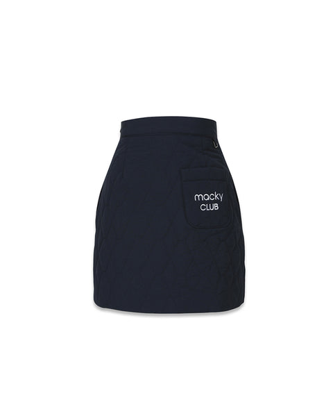 MACKY Golf: Padded Wrap Mini Skirt - Navy