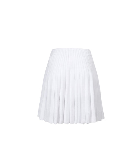 Anell Golf Cool Blend Pleated Skirt - White