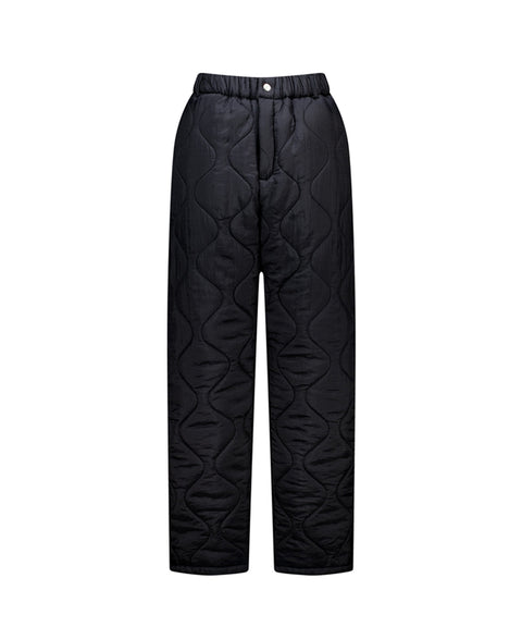 LE SONNET Quilted Pants - Black