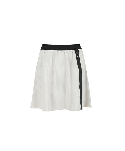 Anew Golf Women's SM Band Flare Skirt - Light Beige