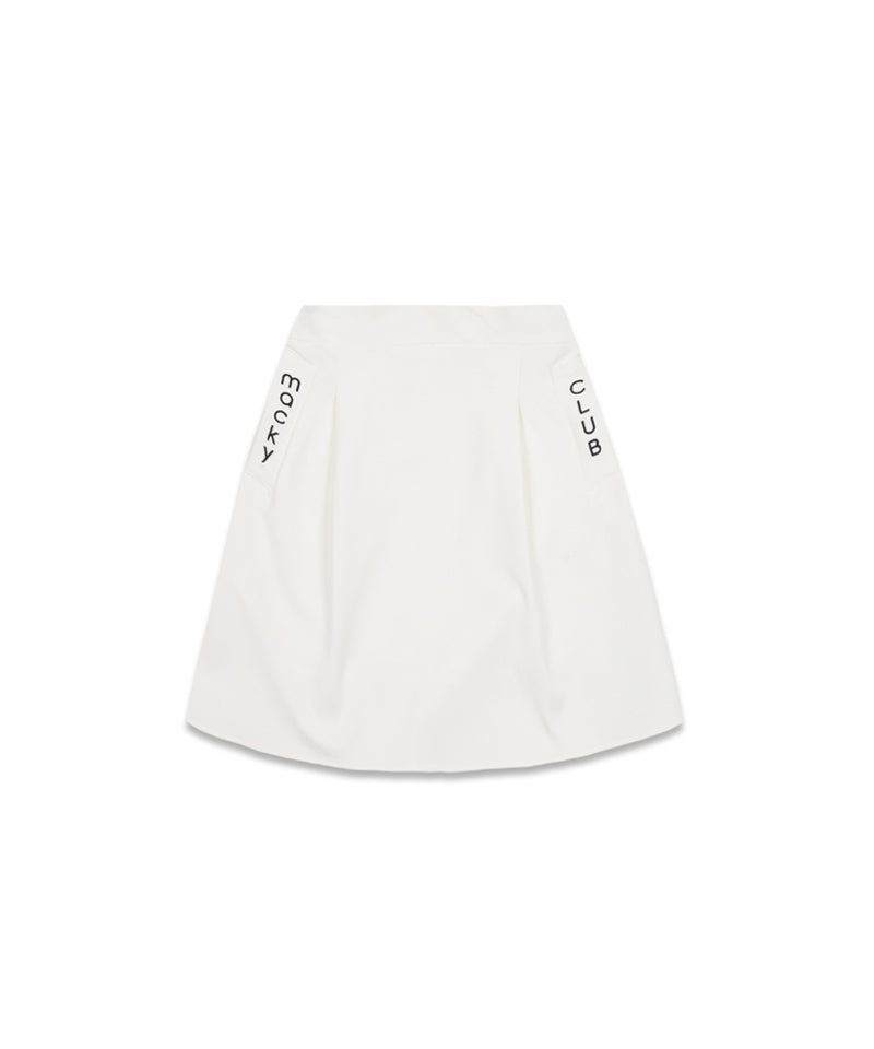 MACKY Golf: Mini Full-Line Golf Skirt - White