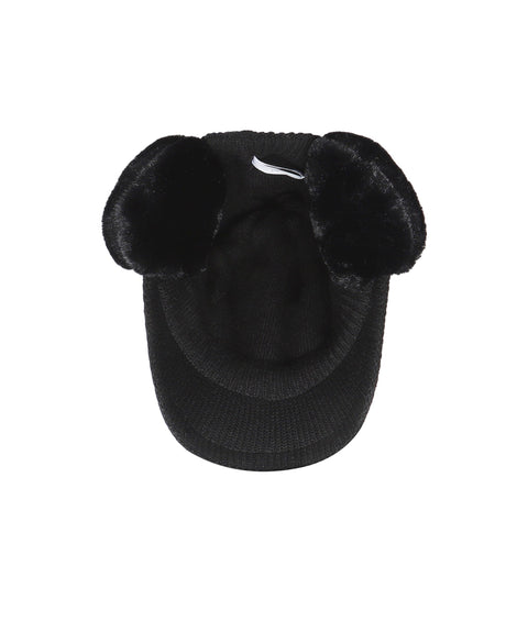 WideAngle: Co Integrated Earflap Knit Cap - Black