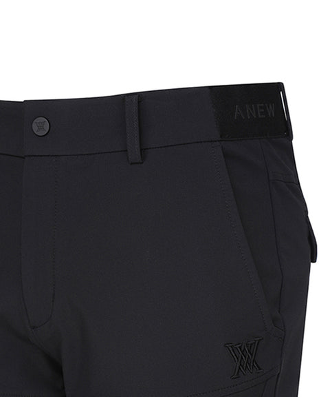 [Warehouse Sale] ANEW Golf: Men A Diagonal Line Incision Long Pants - Black