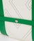 CREVE NINE:  Product Name Symbol Punching Boston Bag - Ivory Green