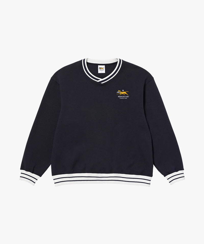 MCC Men's V-Neck Sweatshirt - Dark Navy (Loose Fit)