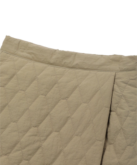 MACKY Golf: Padded Wrap Mini Skirt - Beige