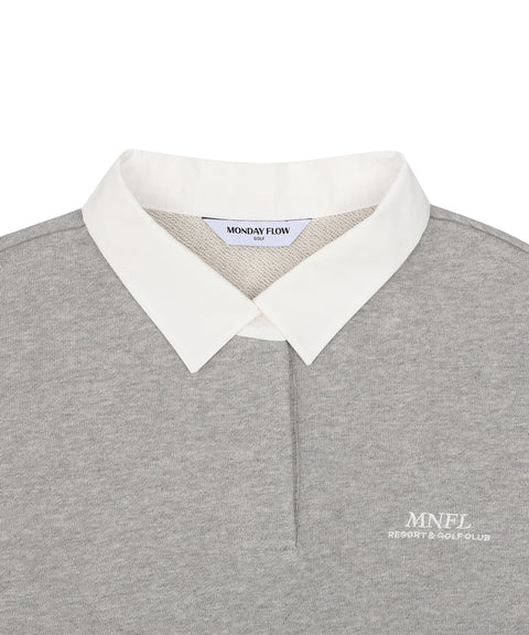 Monday Flow Sports & Golf Club Jersey Top - Gray