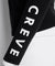CREVE NINE: Sleeve Logo Collar T-Shirt - Black