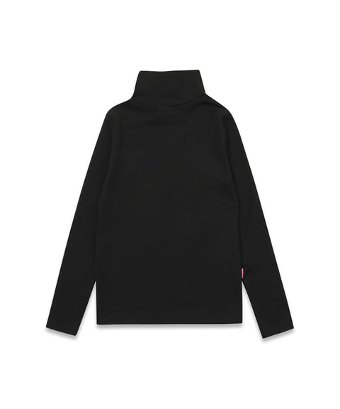 MACKY Golf: Long Neck Layer T-shirt - Black