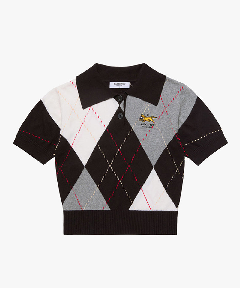 MCC Women's Argyle S/S Sweater - 3 Colors