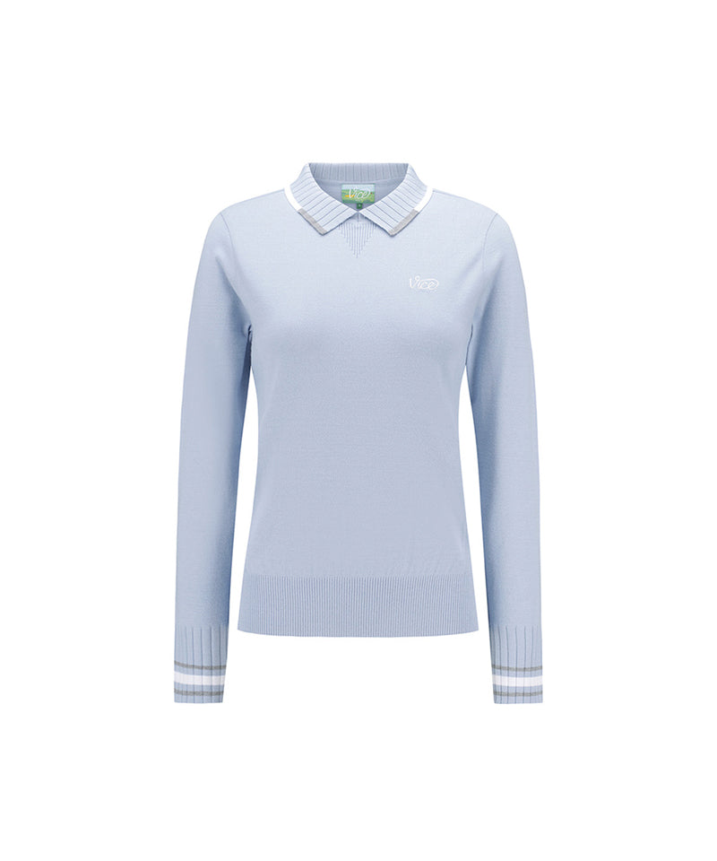 Vice Golf Atelier Women's Tipping Point Collared Sweater - 2 Colors