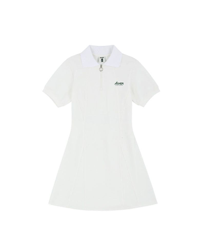 AVEN Back Open Dress - White