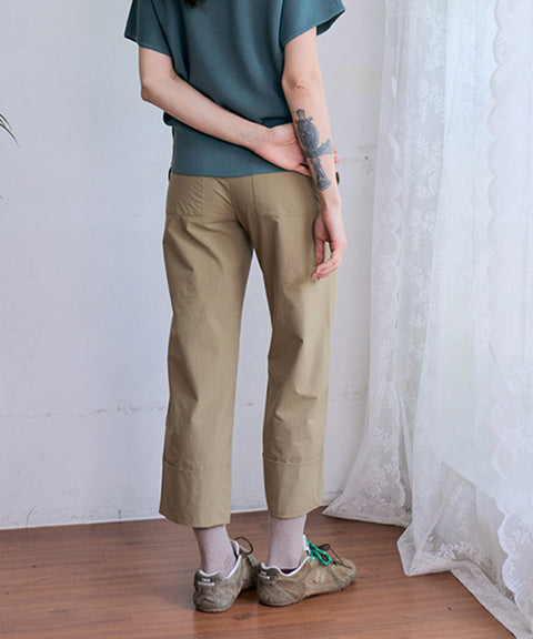 BENECIA 12 Roll-Up Pants - Beige