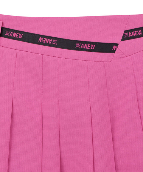 Anew Golf Women's SM Incision Pleated Half Pants - Hot Pink