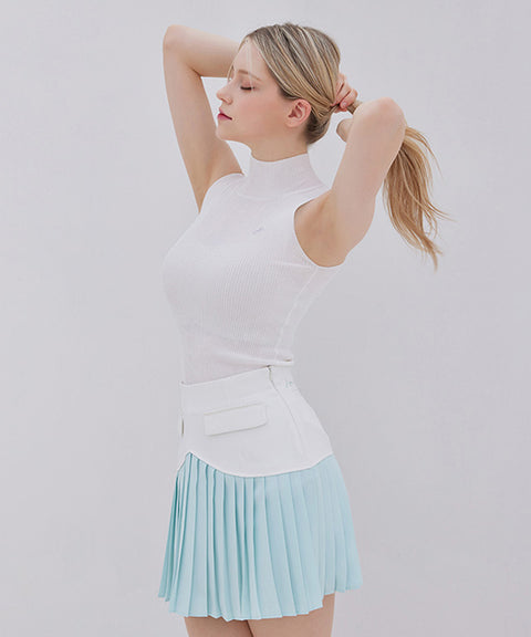 J.Jane Summer Sleeveless Knit - White