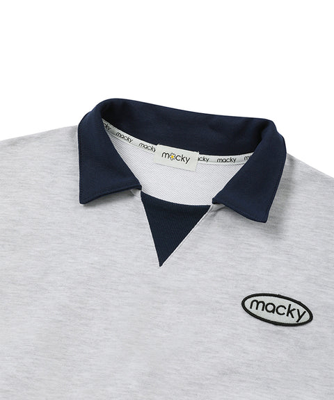MACKY Golf: Sporty max Sweatshirt - Light Gray