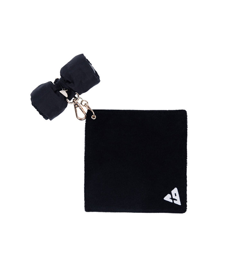 CREVE NINE: Ribbon Towel Ball Case - Black