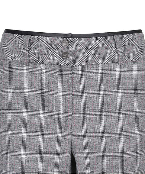 [Warehouse Sale] ANEW Golf: Women Check Boots Cut Long Pants - Gray