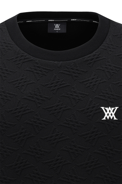 Men's FA Logo Pattern Jersey Vest - Black