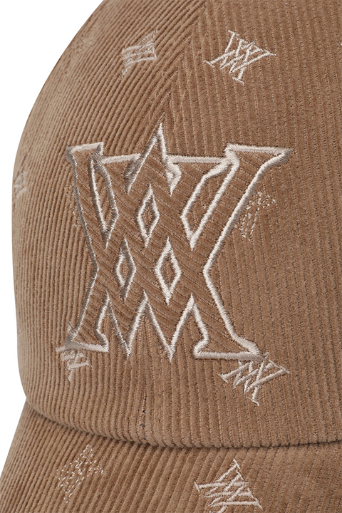 Unisex Corduroy Cap - Beige