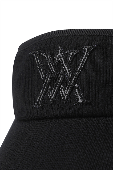 Women's Knit Visor - Black