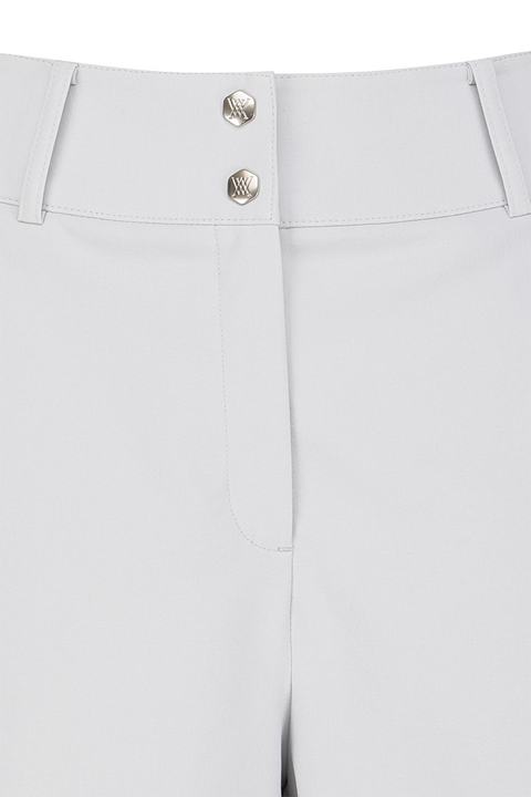 Women's FA Back Pleated Half Pants - Light Grey