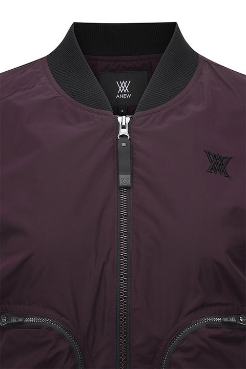 Women's FA Signature MA-1 Jacket - Burgundy