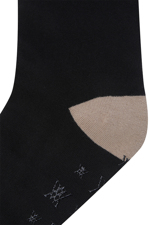 Women's Stripe Knee High Socks - Black