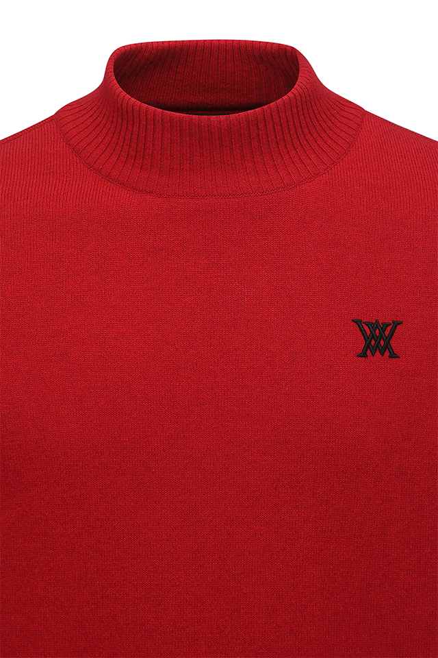 Men's WI Fuzzy Logo Point Swetaer - Red