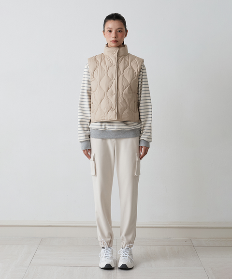 FORDI Airy Duck Down Vest - Beige