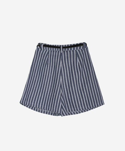 OBER Golf Belt Set Striped Belted Shorts - Blue