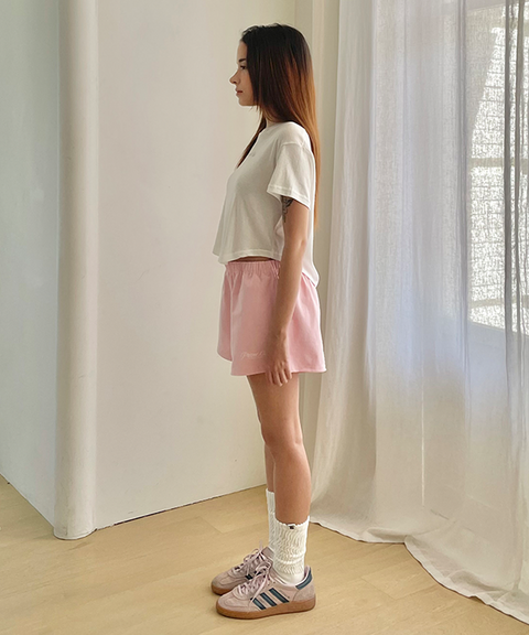 PIV'VEE Curved Hem T-shirt - Cloud White