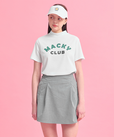 Full Line Stripe Skirt - Gray