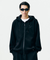 Jamie West Club Hoodie Applique Zip-up - Black