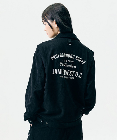 Jamie West Corduroy Trucker Jacket - Black