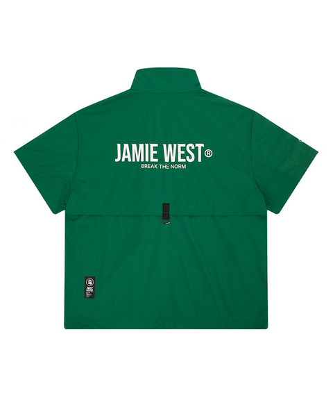 Jamie West Detachable Half Zip-up Anorak - Green