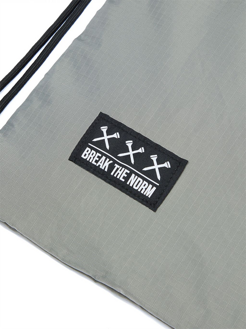 Jamie West Draw String Bag - Grey