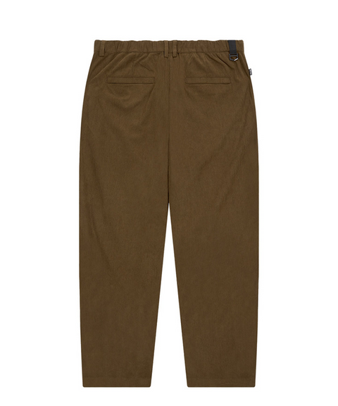 Jamie West Corduroy Three Tuck Wide Pants - Brown