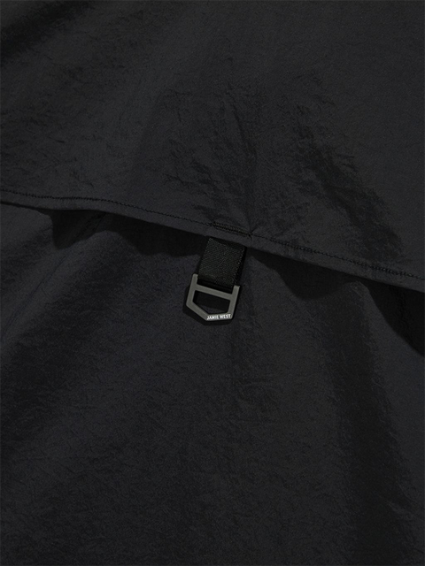 Jamie West Nylon Halfzipup P-Shirts - Black