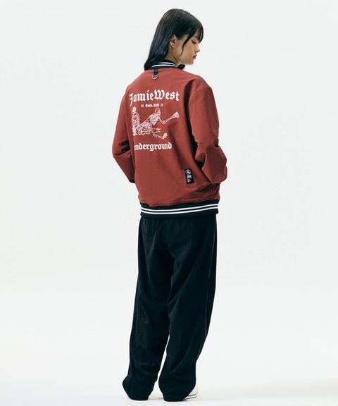 Jamie West Underground Stadium Jacket -  Burgundy