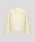 KANDINI Goose Down Wool-Blend Panel Jacket - Cream