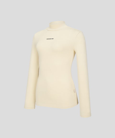 KANDINI Warm Half-neck T-Shirt - Lemon