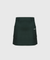 KANDINI Wool Touch Pocket Skirt - Dark Green