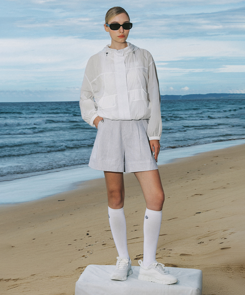 OBER Golf Light Hooded Jumper - White