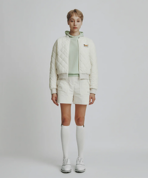 MCC Women's Out Pocket Corduroy Half Pants - Off White