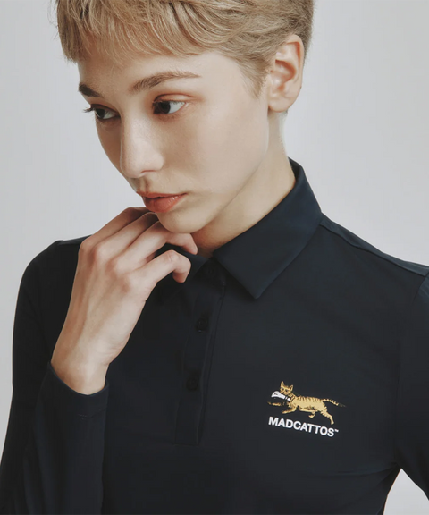 MCC Women's Tour L/S Polo Shirt - Navy