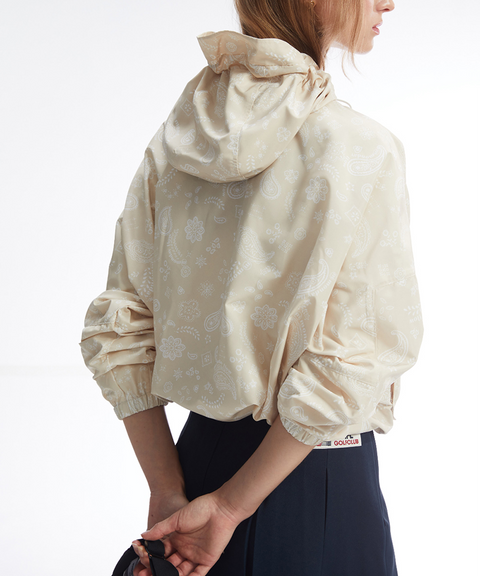 Monday Flow Paisley Windbreaker - Beige