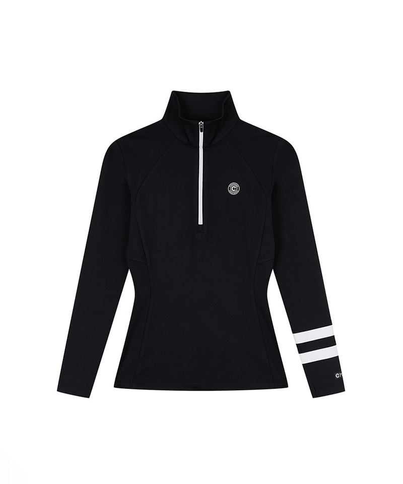 Slim Line Half Zip-Up T-Shirt - 2 Colors