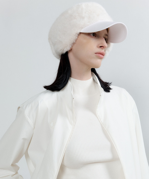 Anell Golf Soft Zip-up Blouse - White