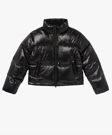 Goal Studio Women's Cropped Puffer Down Jacket - Black